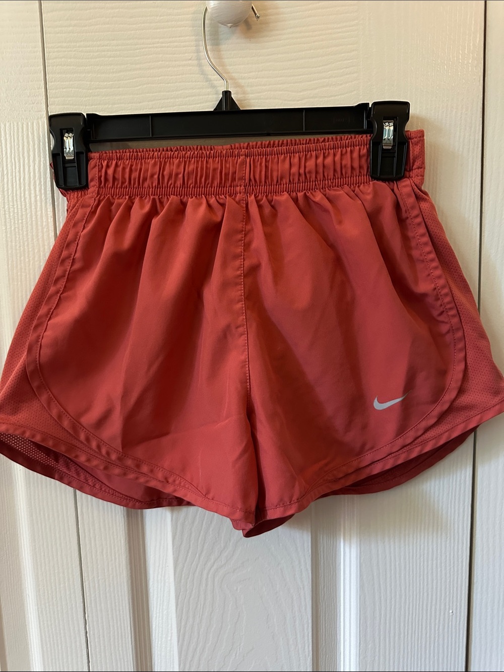 Nike Women’s Coral-Red Athletic Running Shorts